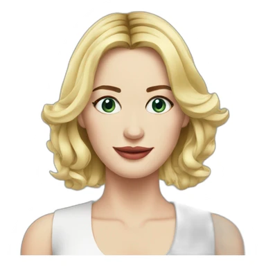 blonde Emily blunt sticker