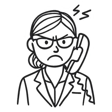 angry business secretary sticker