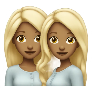 Blonde twins sticker