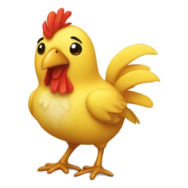 Pollito tomando te sticker