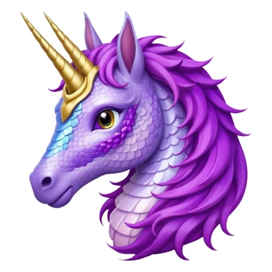 princess dragon unicorn hybrid sticker