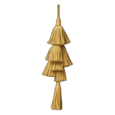 3/4 view carpet with tassels sticker