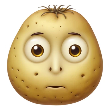 meditater potato eyes creature  sticker