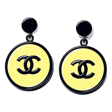  Chanel earrings  sticker