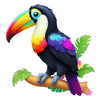 Lisa frank toucan ￼ sticker