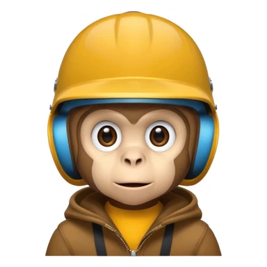 monkey with skater helmet sticker