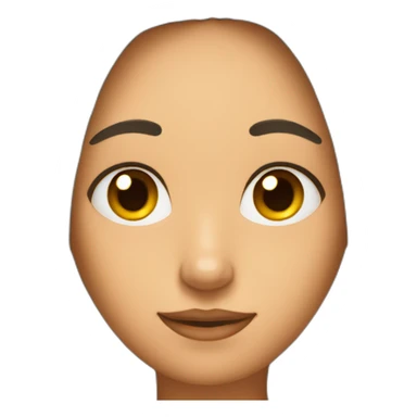 big ears and slimmer face with black hairs sticker