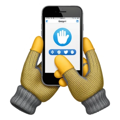 HAND winter gloves sticker