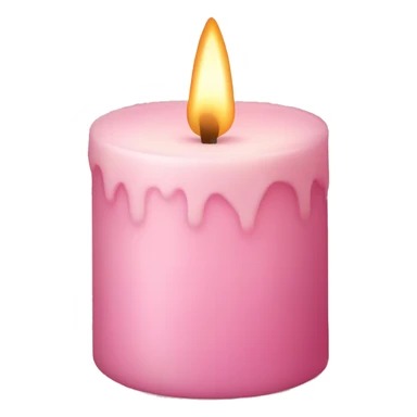 light pink candle sticker