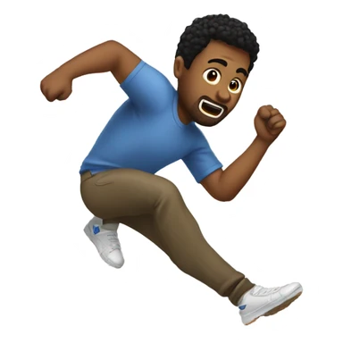 Guy kicking youtube sticker