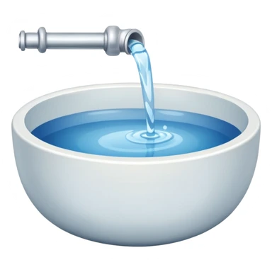 A water bowl sticker