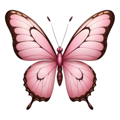 Pink butterfly sticker