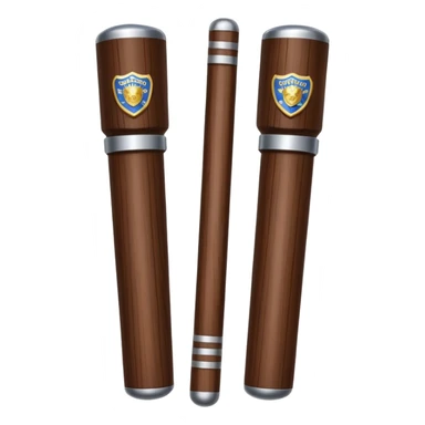 two police baton sticker