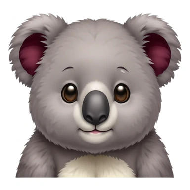 Koala maroon color sticker