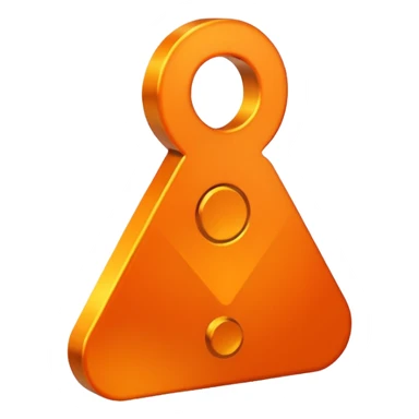 female sign symbol, vibrant orange color sticker
