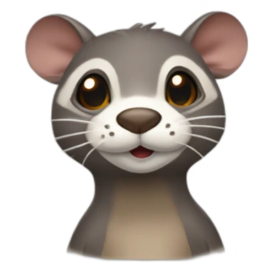 Raton laveur câlin loutre sticker