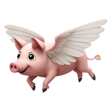 pigs fly in the desert  sticker