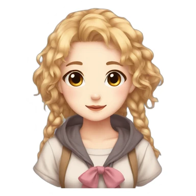 Cute anime girl uwu sticker