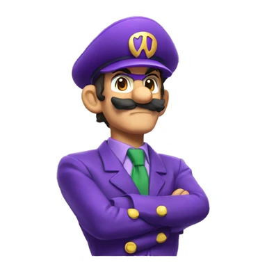 Waluigi sticker