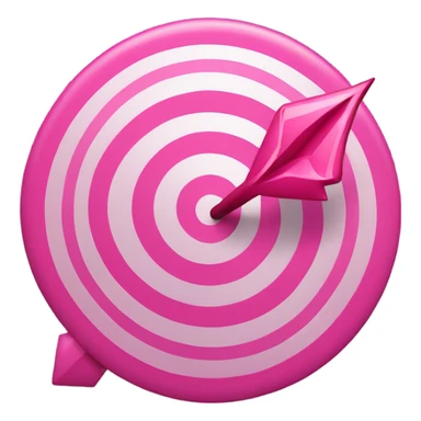 pink arrow target sticker