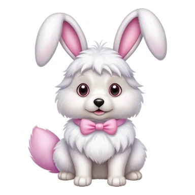 Easter Bunny dog sticker