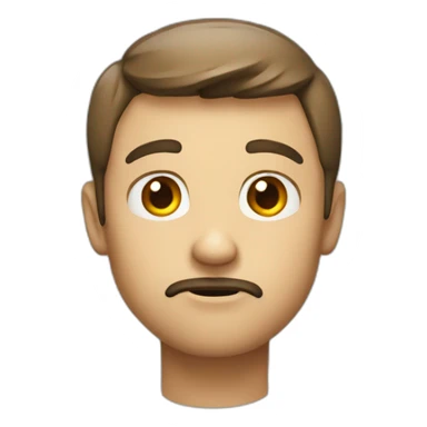 suspicious look with hand sticker