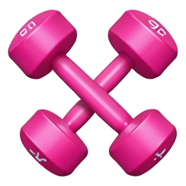 Pink dumbbells sticker