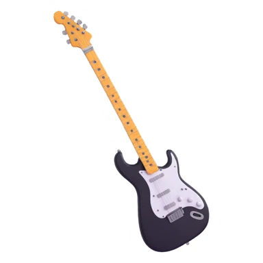rock and roll electric guitar sticker