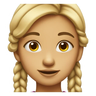 Girl smirking sticker