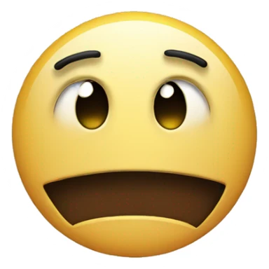 Sad face with a smile face sticker