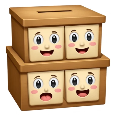 gusto ko 'yong ballot box and then may mga facial expression na masaya, malungkot, pagod, inaantok, kinikilig. sticker