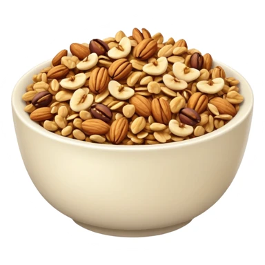 ultra realistic bowl of granola sticker