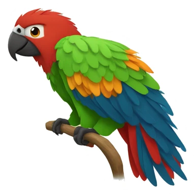 guacamaya roja sticker