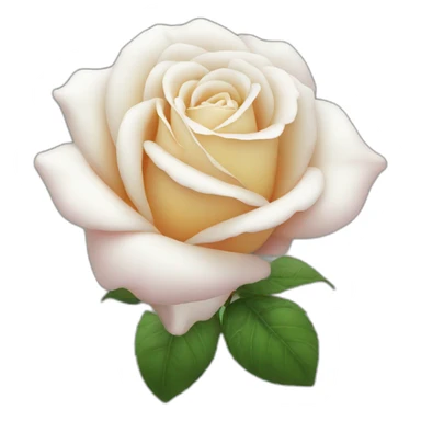 Rose with white petals sticker