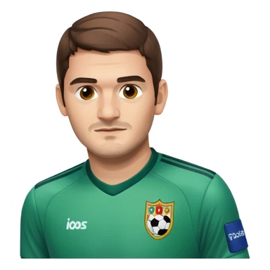 Casillas football player sticker
