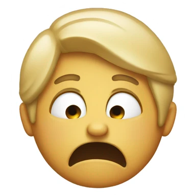 Embarrassed emoji sticker