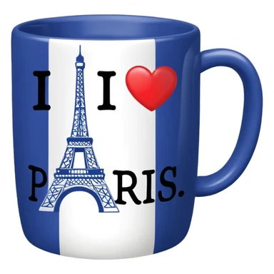 mug-cup-with-text-ı❤️paris- sticker