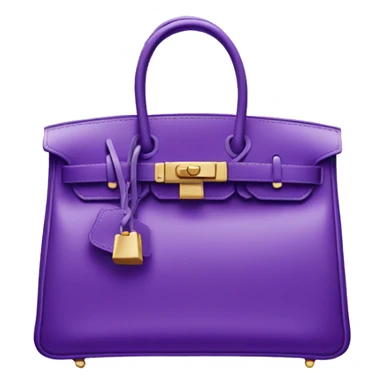 Birkin bag purple sticker