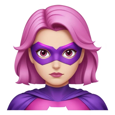 pink violet woman superhero power sticker