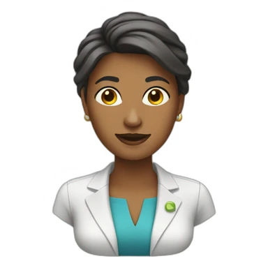 woman office worket sticker