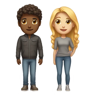 Long distance relationship couple  sticker