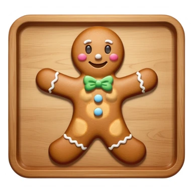 Gingerbread on the Tray sticker