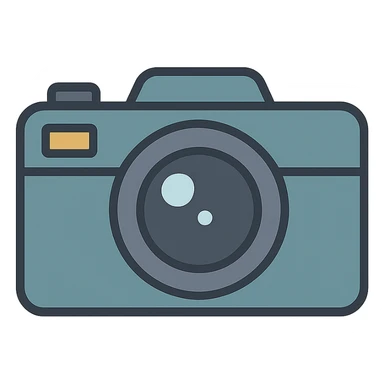 flat toon style camera sticker