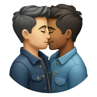 Gay people kissing sticker