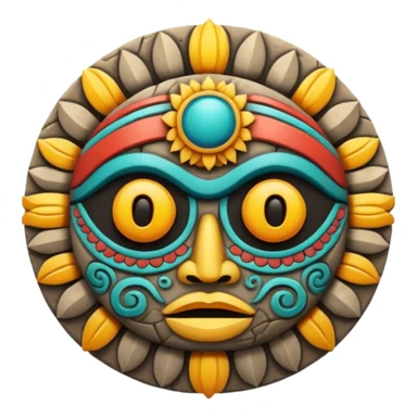 Sol y luna mexica  sticker
