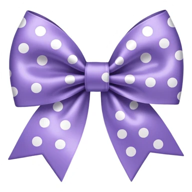 lavender bow with white dots sticker