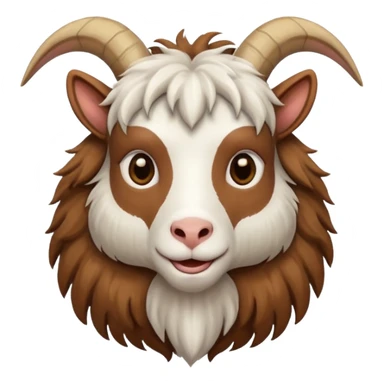 goat with long hairs sticker