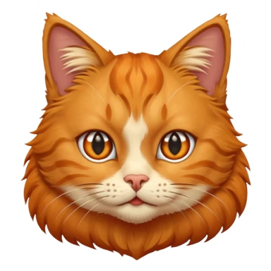 cat head, orange, from puss in boots sticker