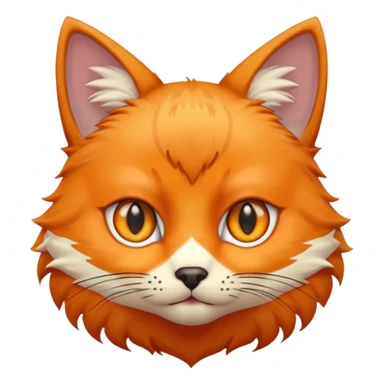 Cat with slim fox eyes cat with fox eyes sticker