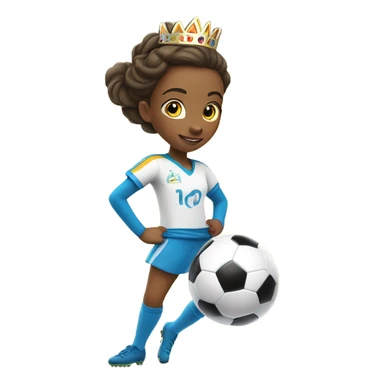 Princess soccer  sticker